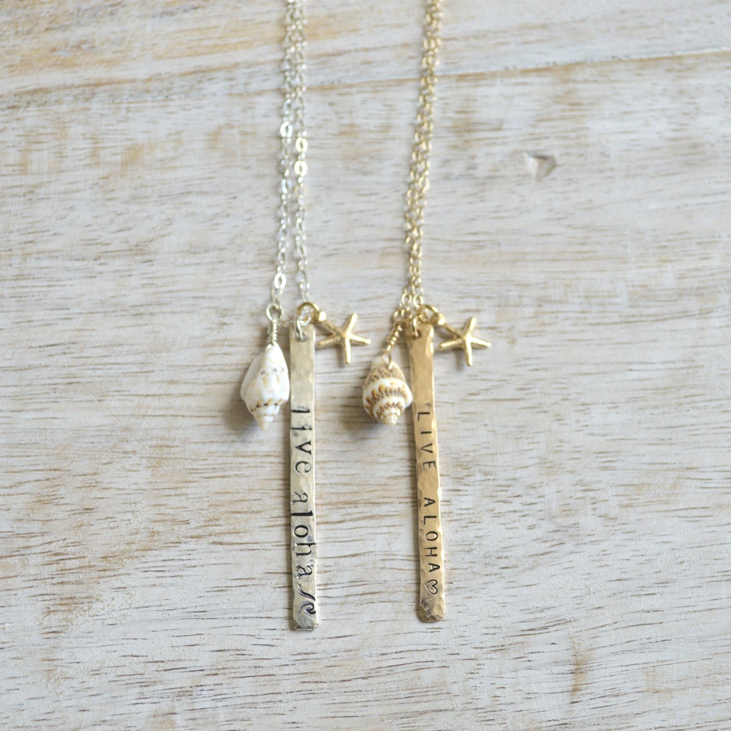 Salty But Sweet Live Aloha Vertical Bar Necklace