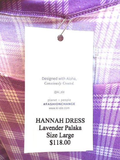 Lilac Palaka Plaid Hannah Dress