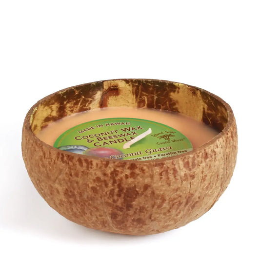 Mango Coconut - Coconut Bowl Candle with Coconut wax