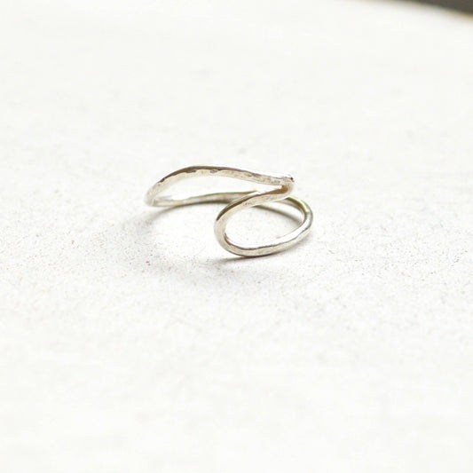 Handmade Wave Ring in Sterling or Gold