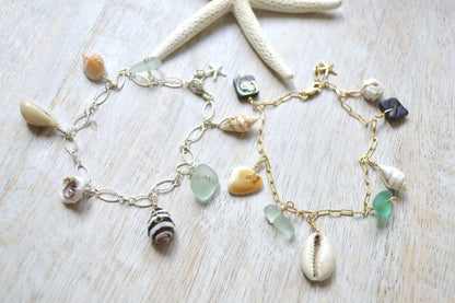Ocean Charm Bracelet in Sterling