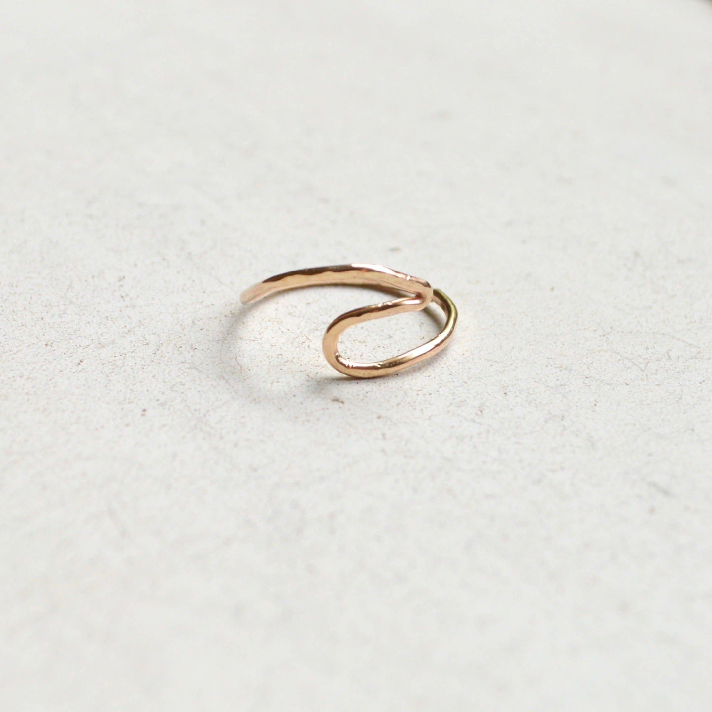 Handmade Wave Ring in Sterling or Gold