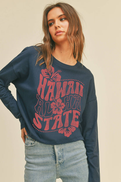 Hawaii Aloha State Graphic T-Shirt
