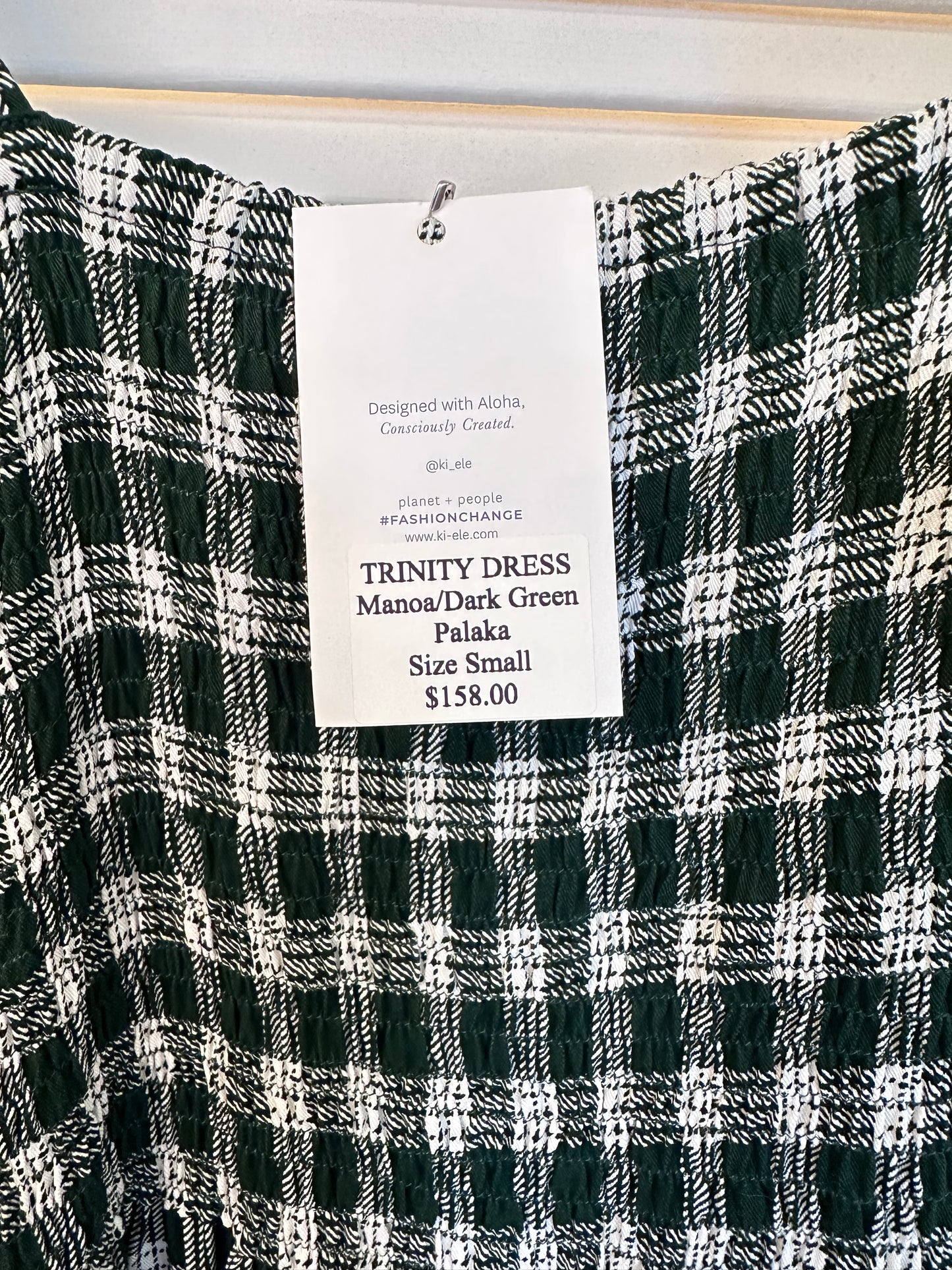 Dark Green Palaka Trinity Dress