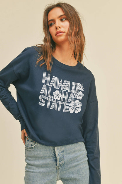 Hawaii Aloha State Graphic T-Shirt