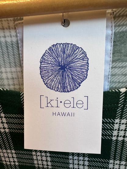 Dark Green Palaka Plaid Hannah Dress