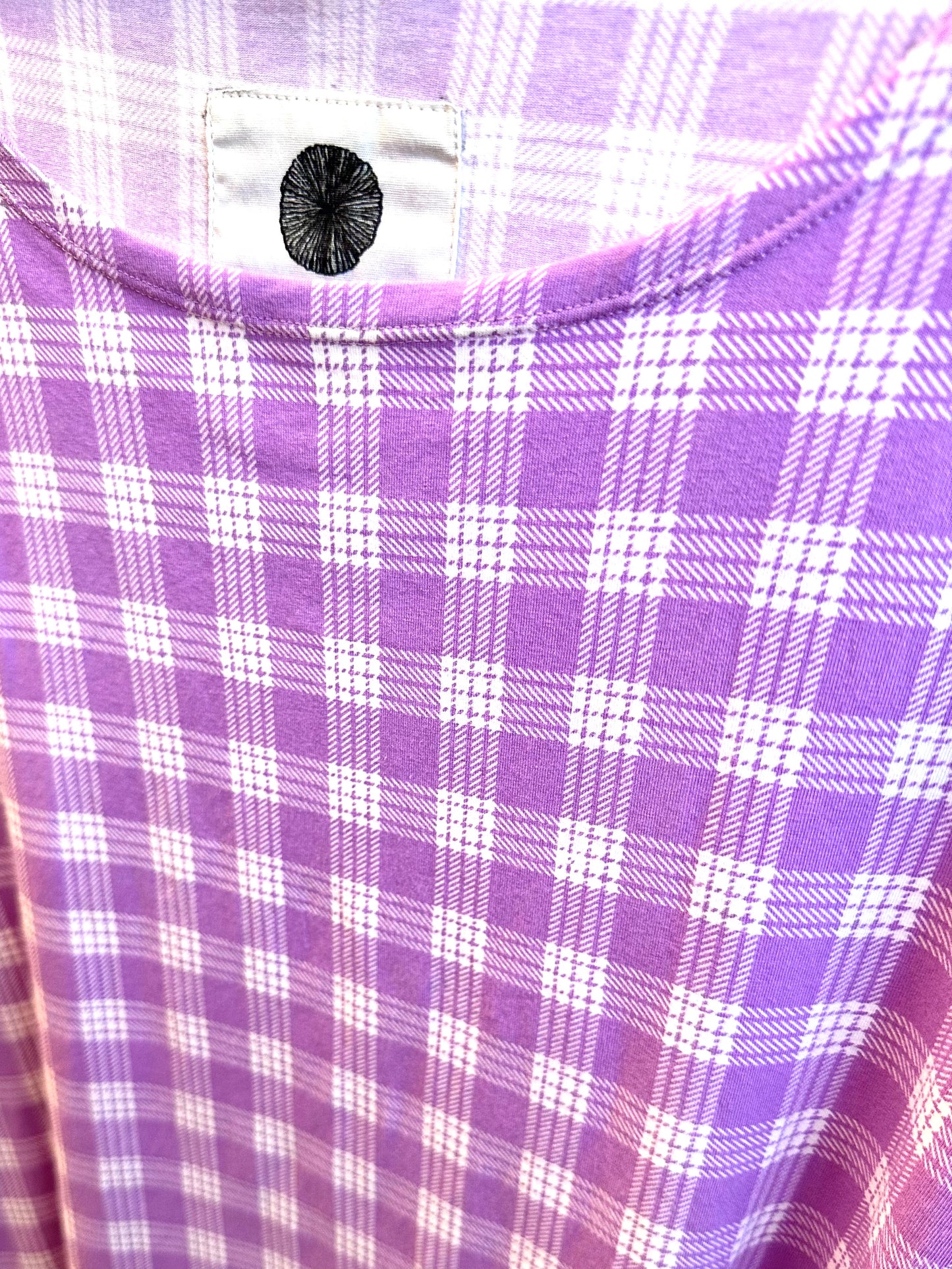 Lilac Palaka Plaid Hannah Dress