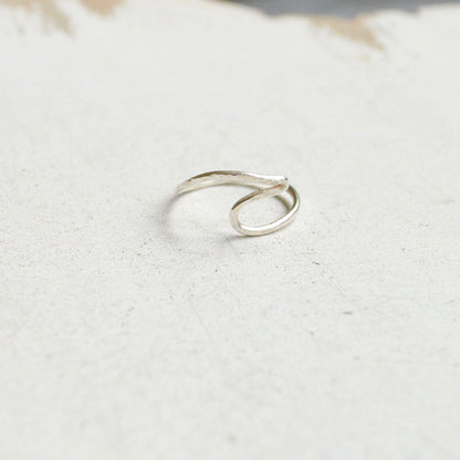 Handmade Wave Ring in Sterling or Gold
