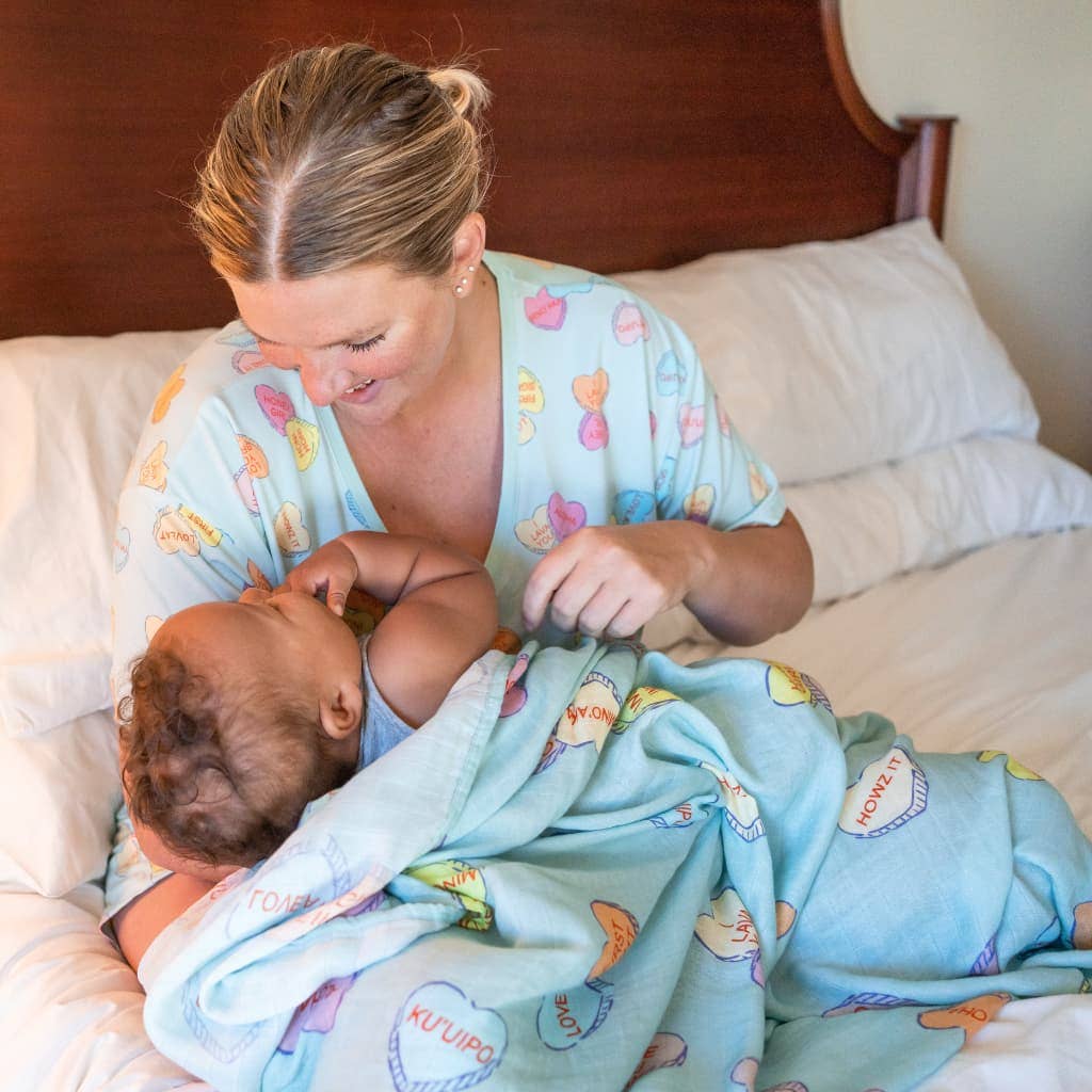 I Lava You Muslin Swaddle