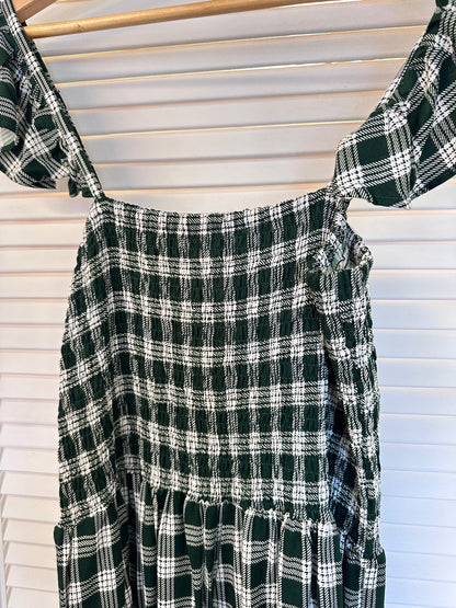 Dark Green Palaka Trinity Dress