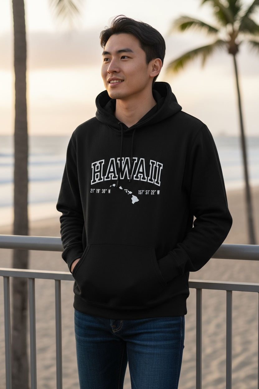 Hawaii Coordinates Hoodie