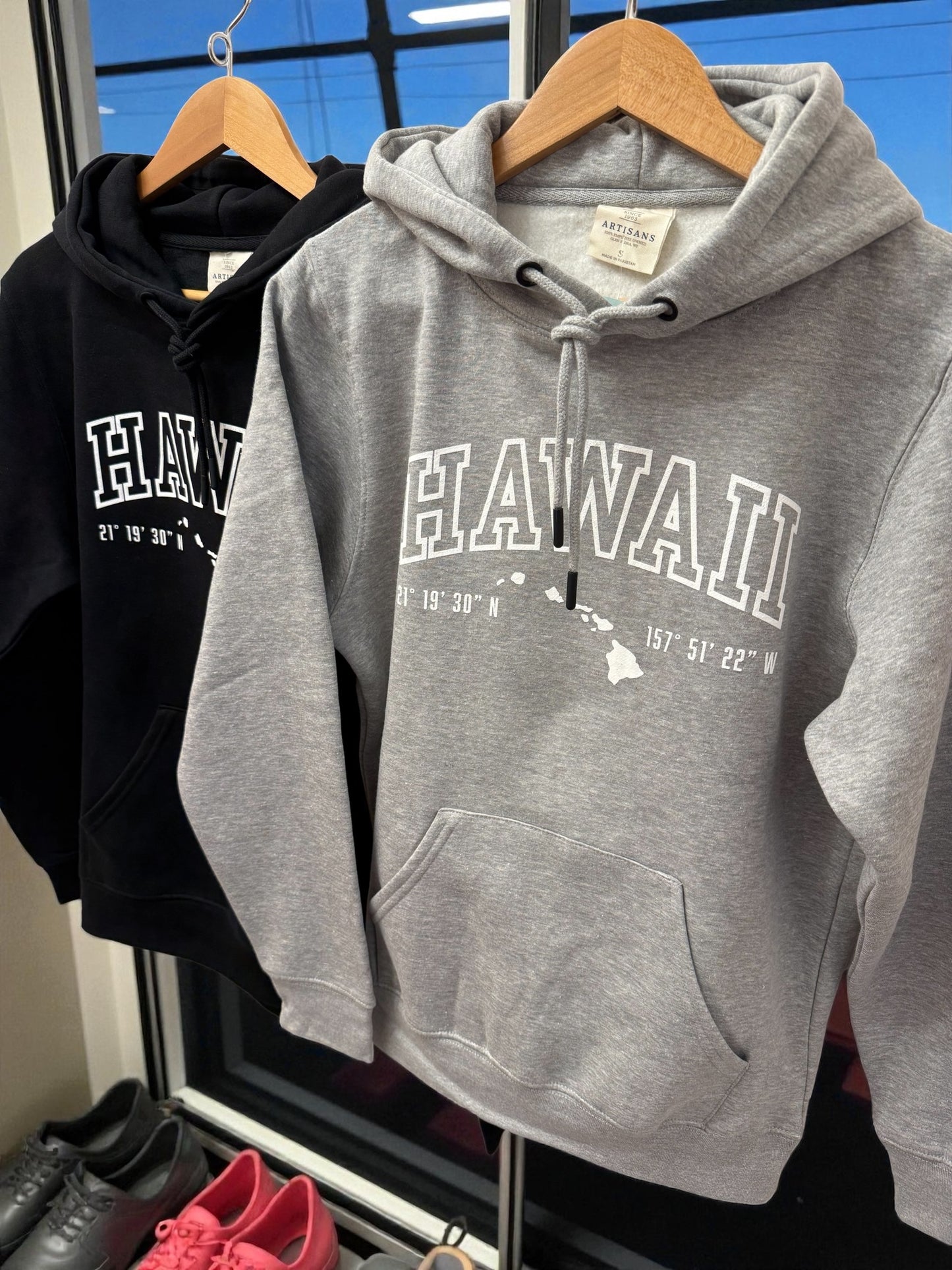 Aloha Northwest LLC Hawaii Coordinates Hoodies