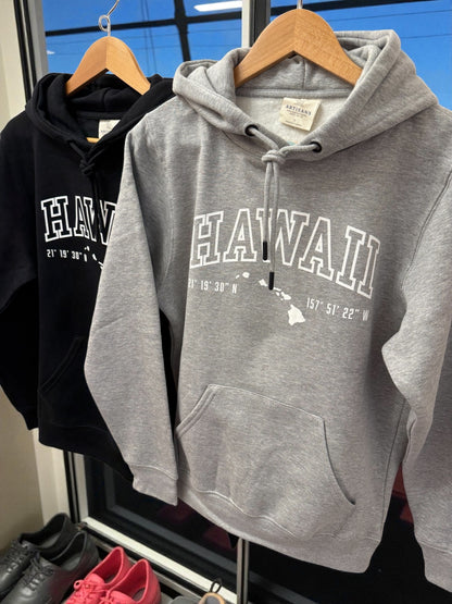 Aloha Northwest LLC Hawaii Coordinates Hoodies