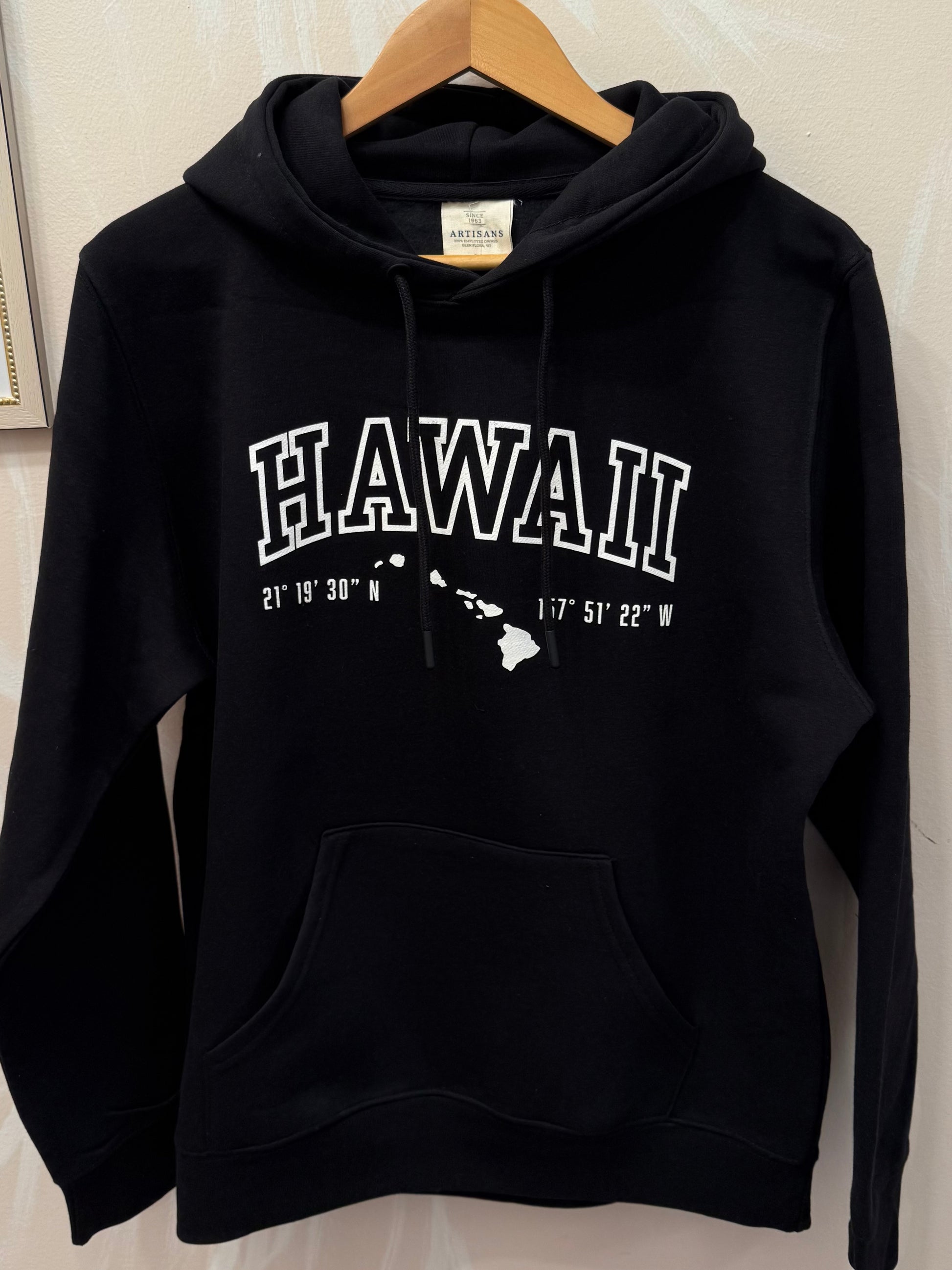 Aloha Northwest LLC Hawaii Coordinates Hoodie