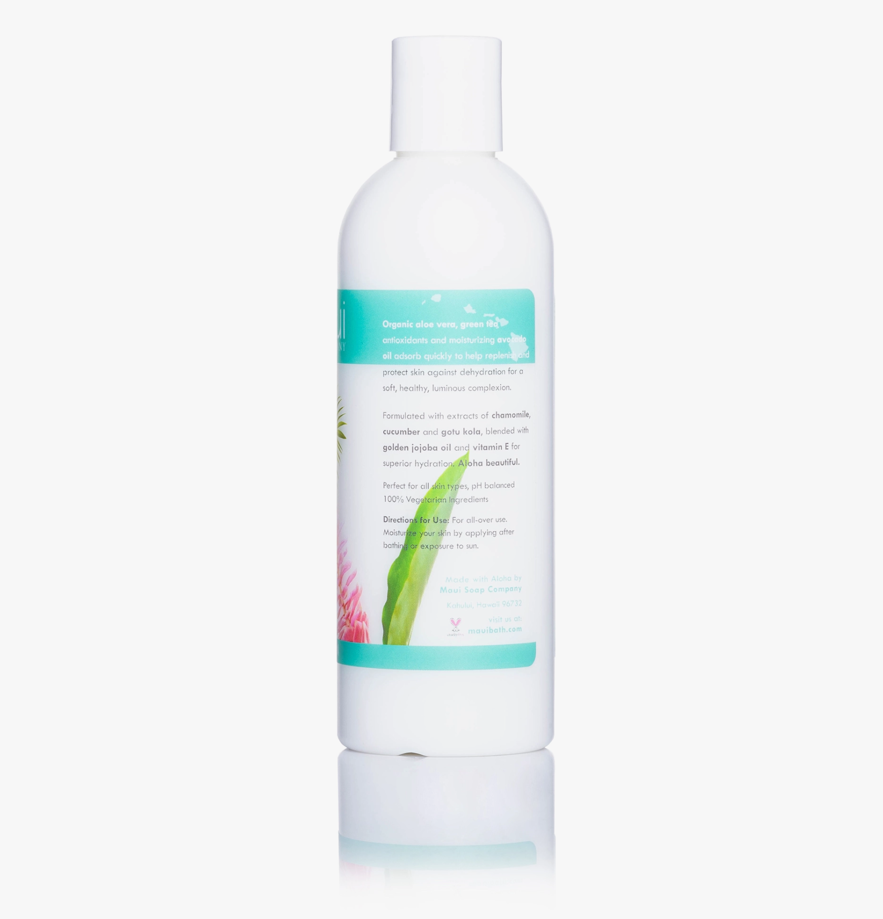 Awapuhi Body Lotion Body Lotion by Maui Soap Company (back)