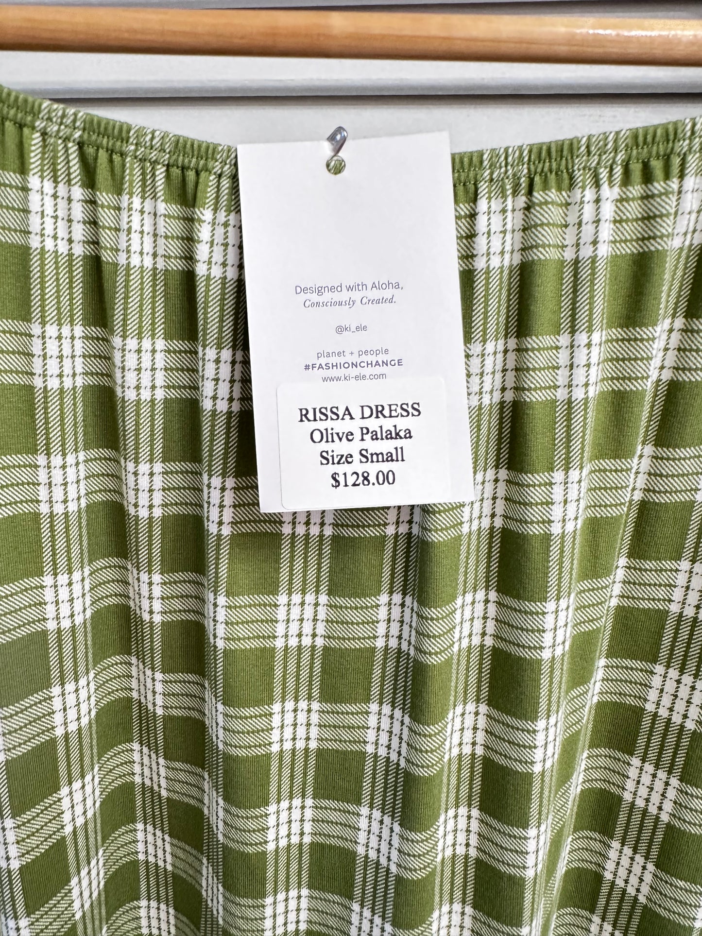 Rissa Dress Olive Palaka