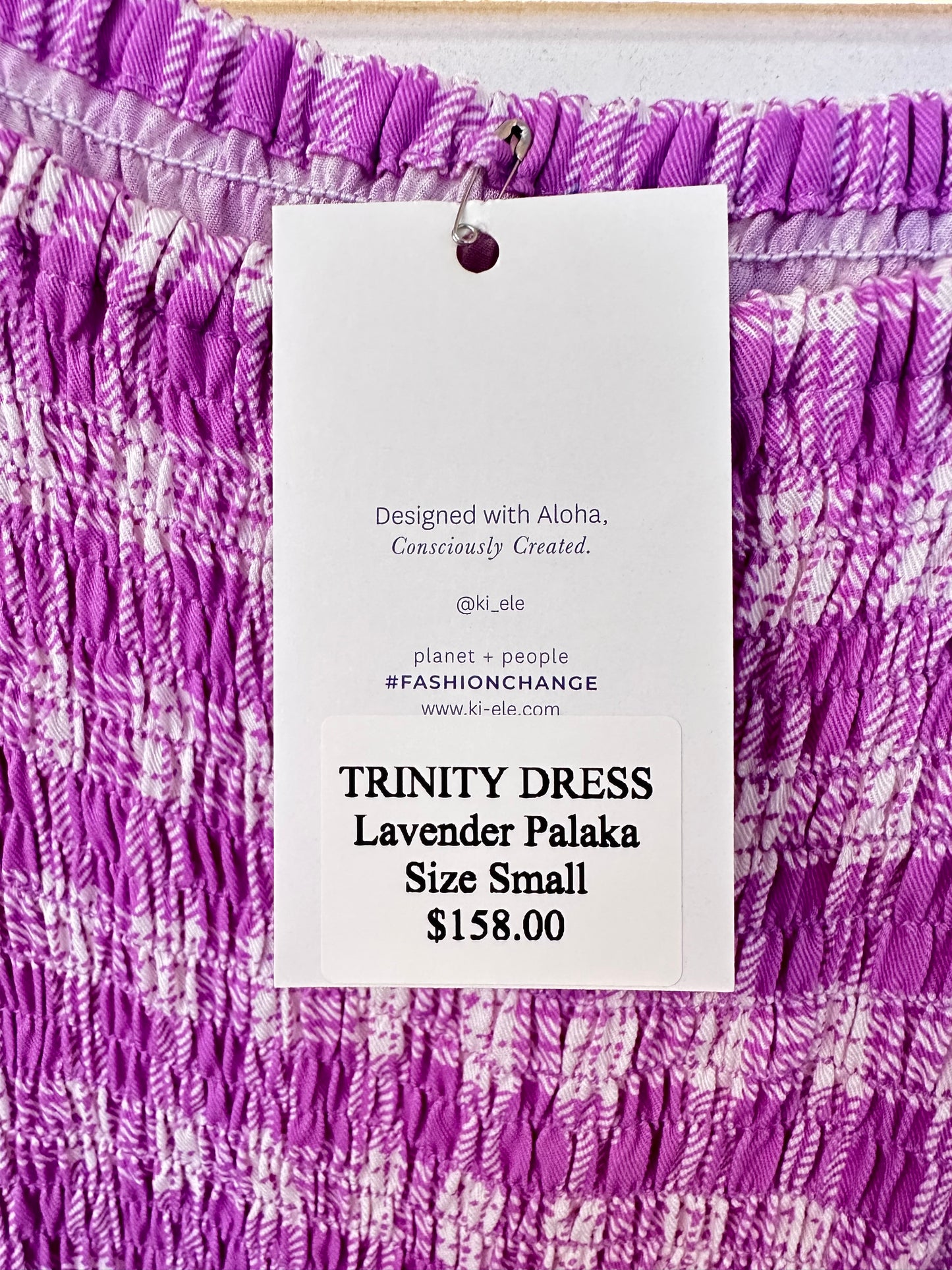 Lavender Palaka Trinity Dress