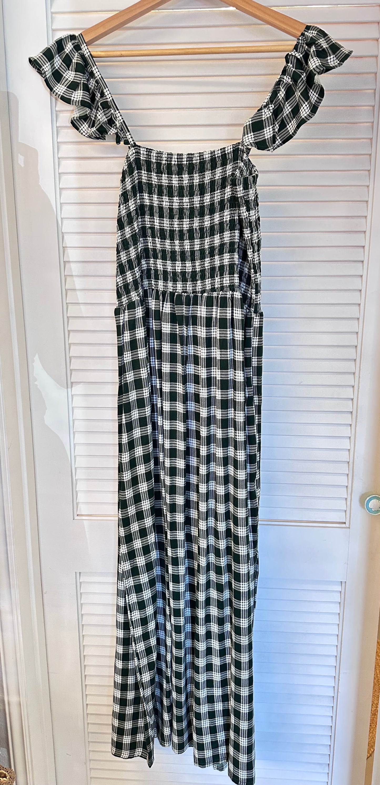 Dark Green Palaka Trinity Dress