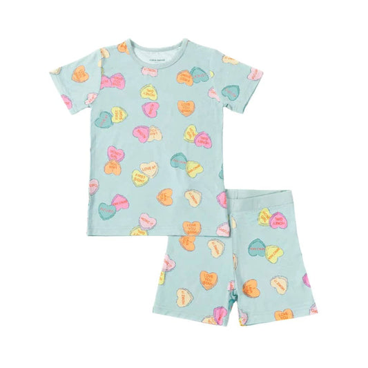 Coco Moon I Lava You Short Bamboo Pajamas