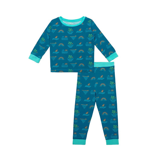 Coco Moon Tropical Daydream Long Bamboo Pajamas