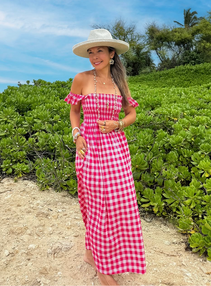 Lavender Palaka Trinity Dress