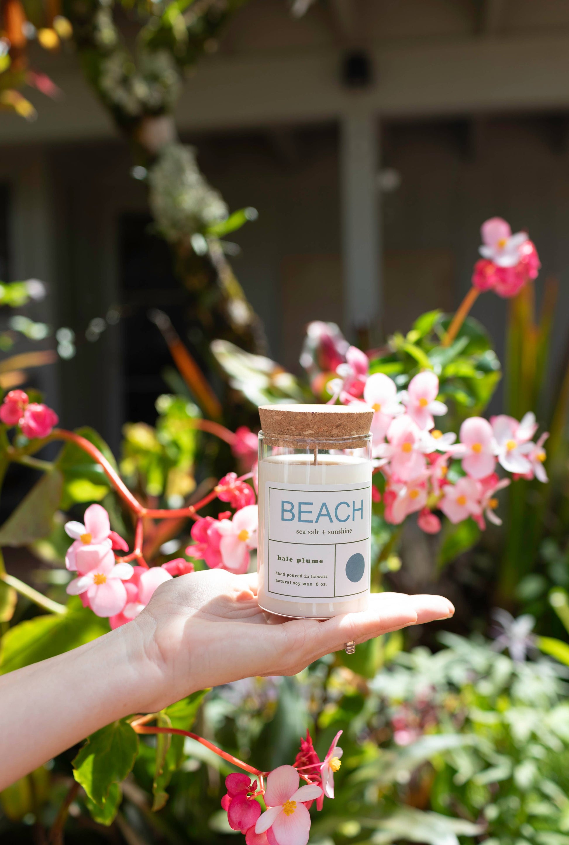 Holding Hale Plume BEACH Candle