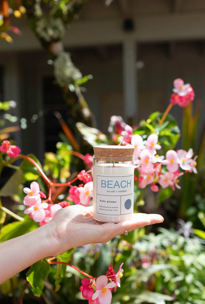 Holding Hale Plume BEACH Candle