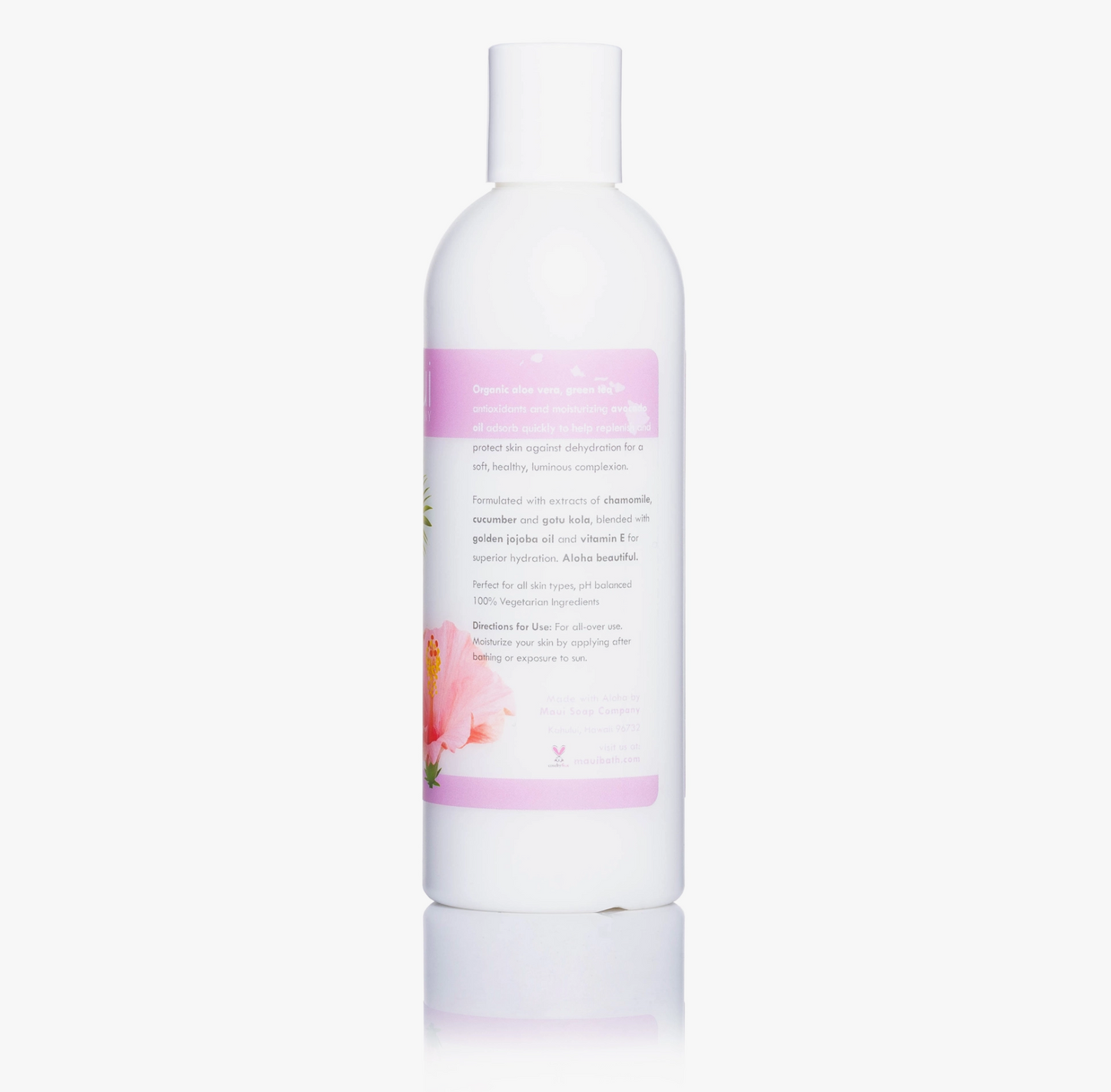 Hibiscus Body Lotion by Maui Soap Company (back)