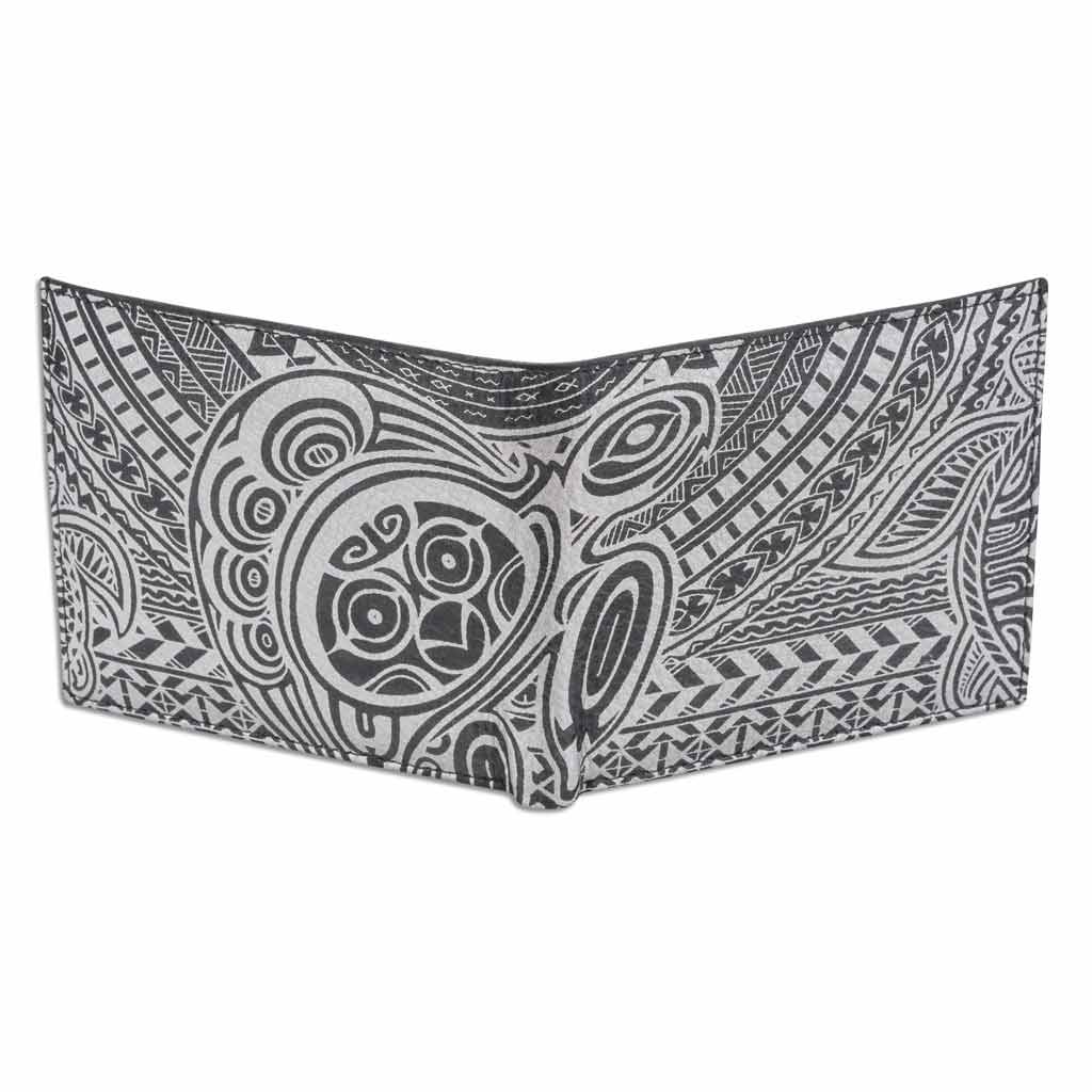 NA KOA Hawaiian tattoo wallet with flip ID Art Ohana by Sams (white)