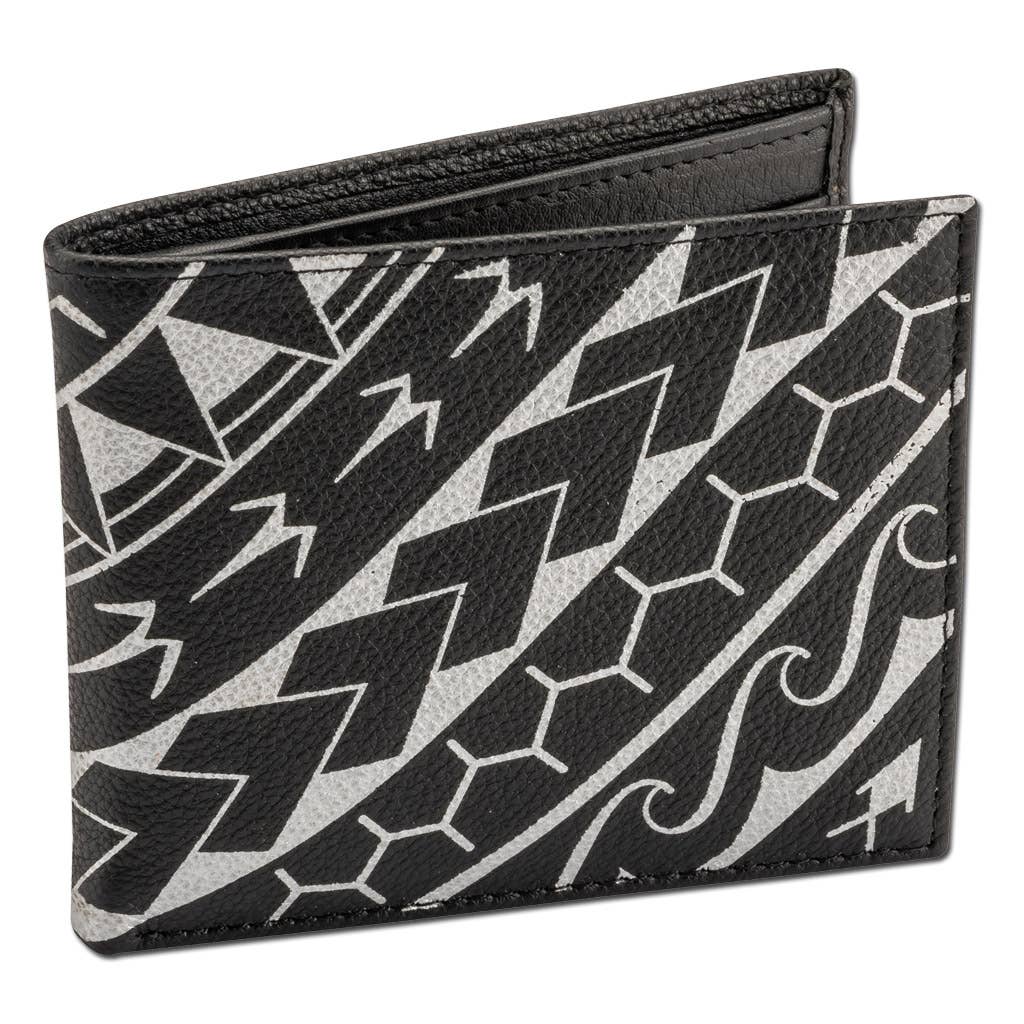 NA KOA Polynesian Tattoo Bifold Wallet Manu (black and white)