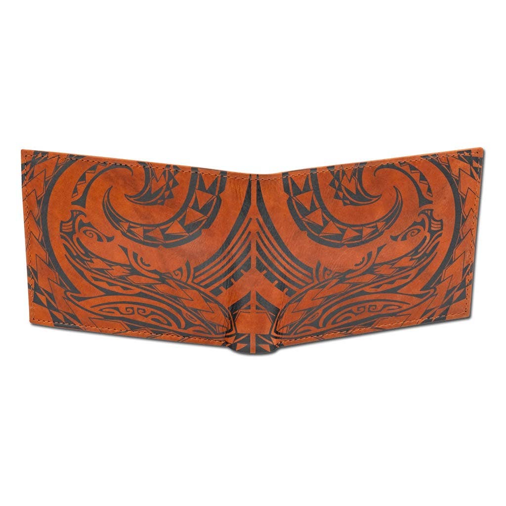 NA KOA Polynesian Tattoo Flip ID Wallet Mano (outside)