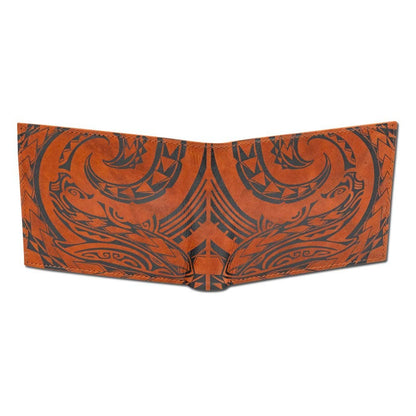 NA KOA Polynesian Tattoo Flip ID Wallet Mano (outside)