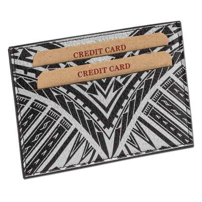 NA KOA Polynesian tattoo card holder Art Weka by Kuaika Quenga