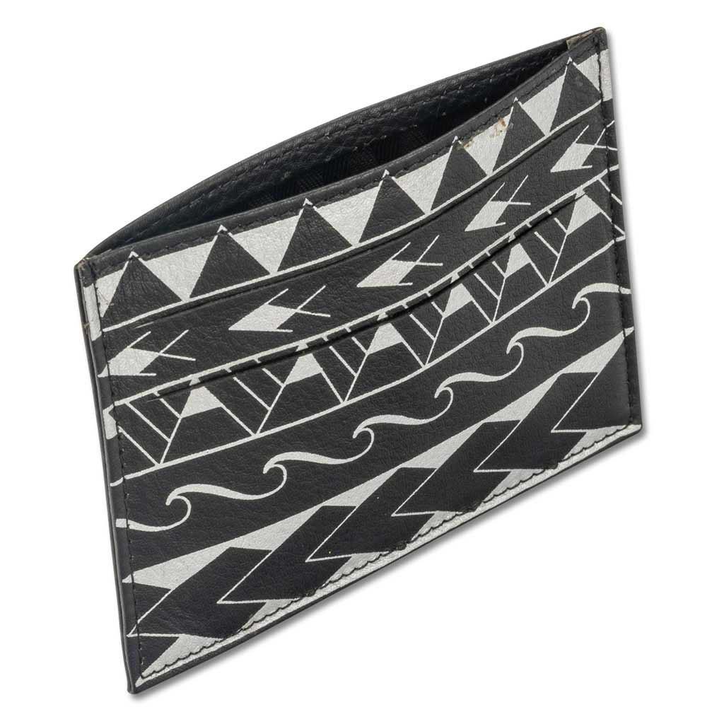 NA KOA Samoan tattoo card holder Art Loa by Eugene Ta'ase (black)