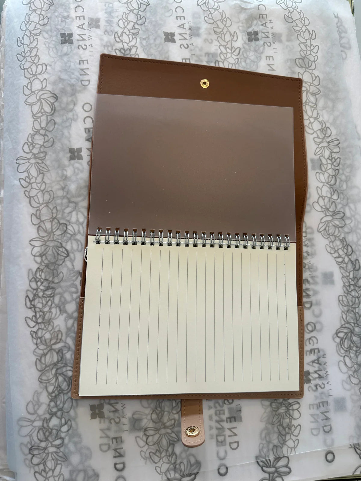 Ocean's End Binnie Notebook Saddle (open)