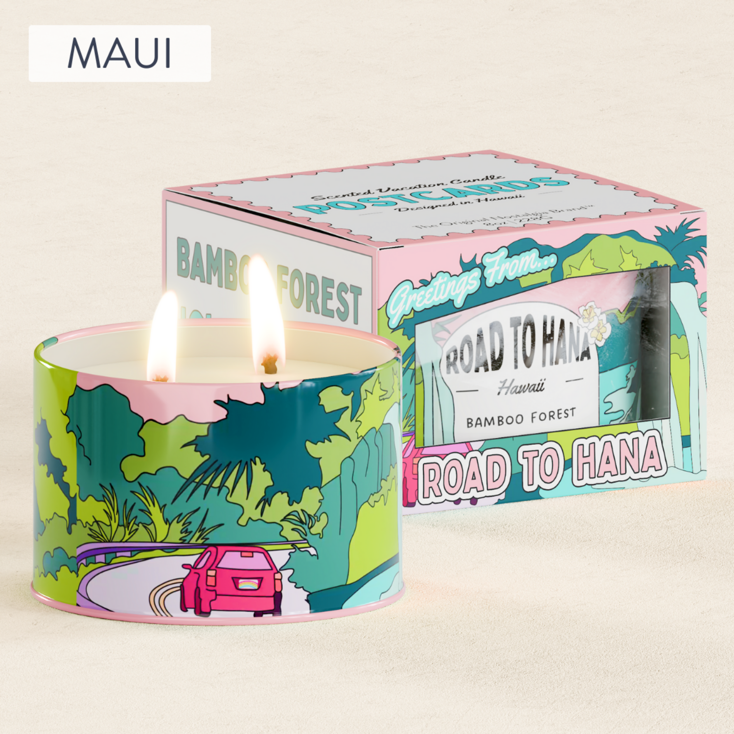 Postcards Road to Hana Hawaii Scented Destination Candle