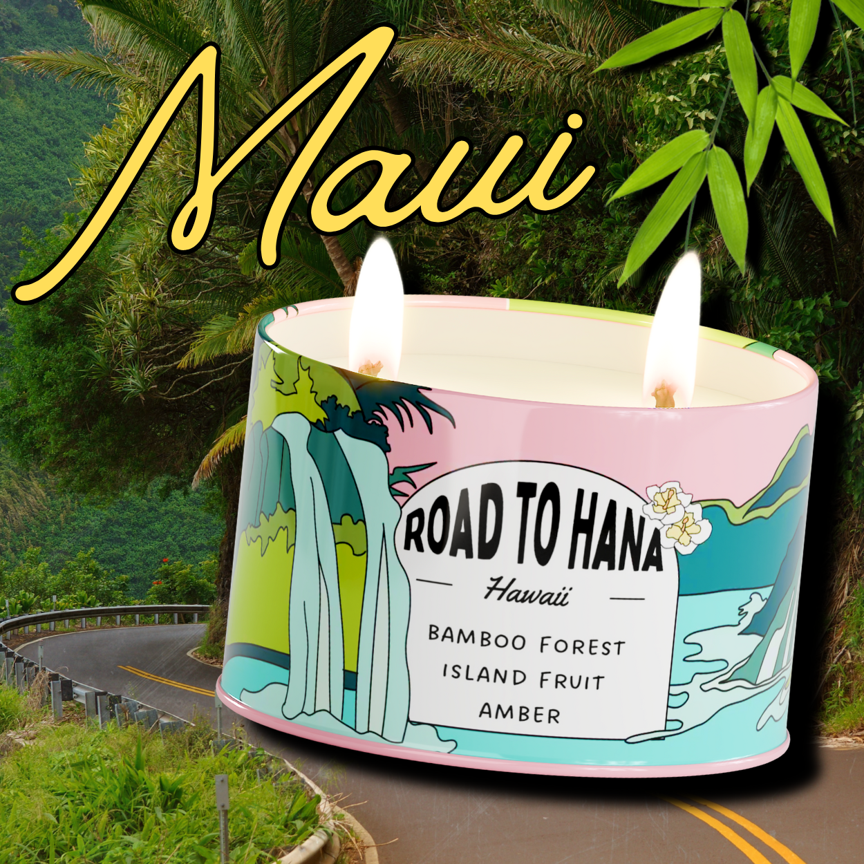 Postcards Road to Hana Hawaii Scented Destination Candle