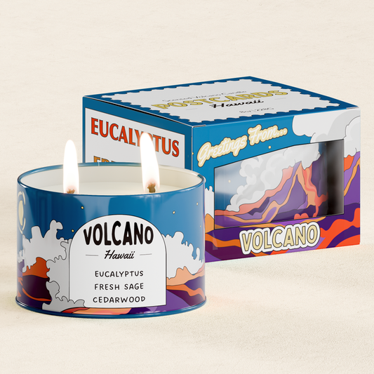 Postcards Volcano Hawaii Scented Destination Candle