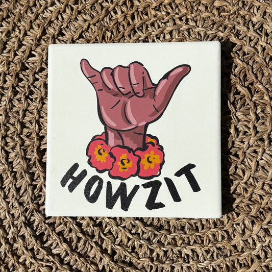 Revel Sun Hawaii Howzit Ceramic Coaster
