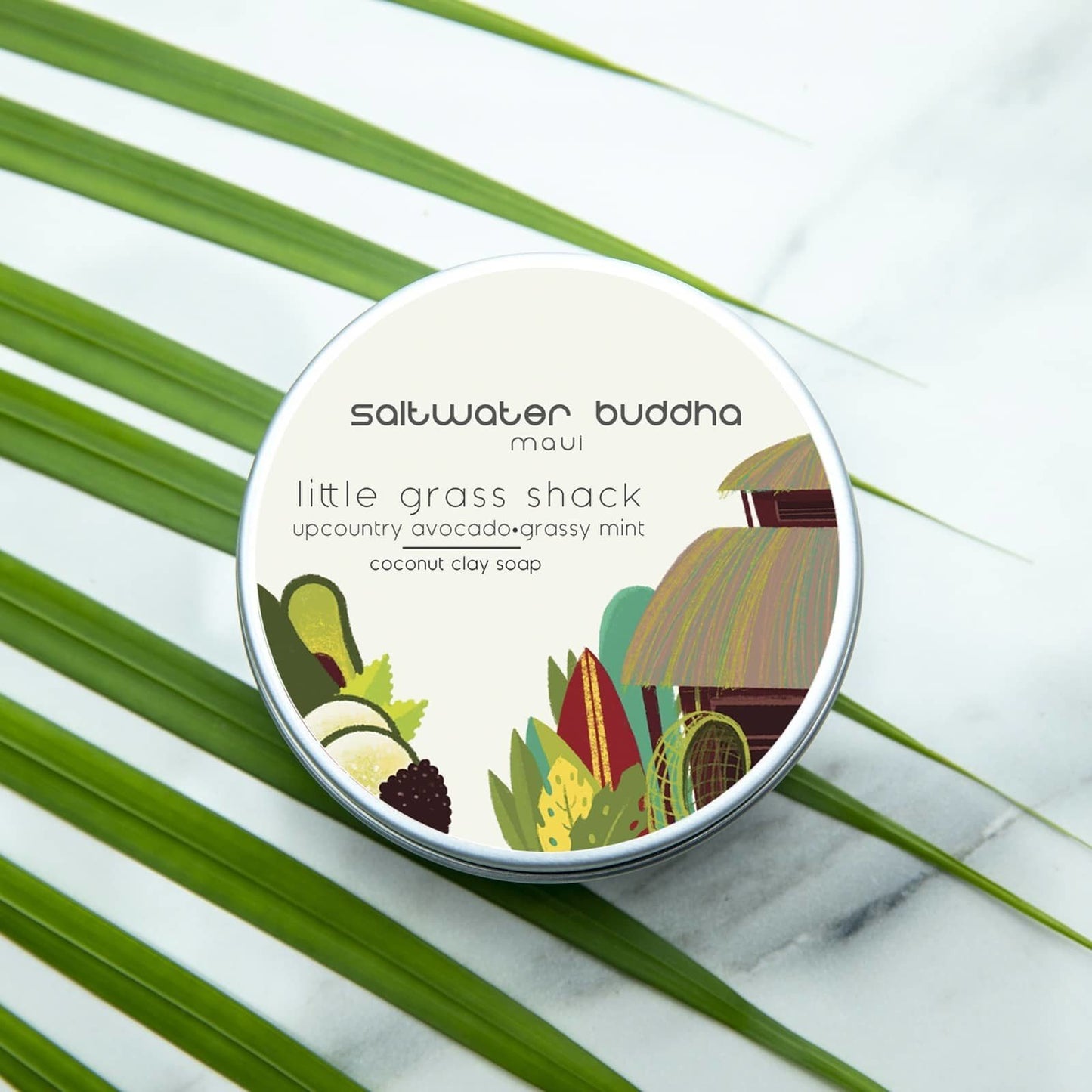 Saltwater Buddha Little Grass Shack Coconut Clay Soap