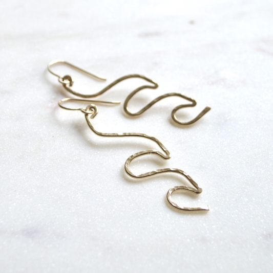 Salty But Sweet Double Wave Earrings