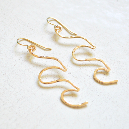 Salty But Sweet Double Wave Earrings