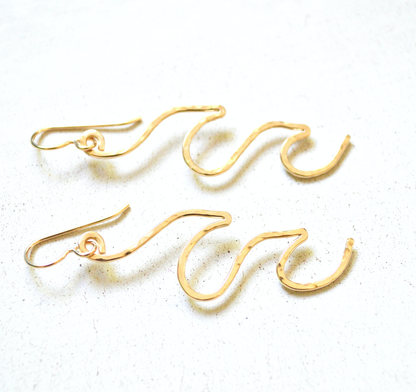 Salty But Sweet Double Wave Earrings