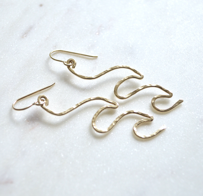 Salty But Sweet Double Wave Earrings