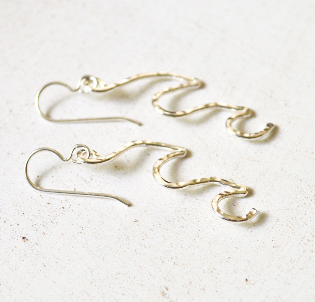 Salty But Sweet Double Wave Earrings