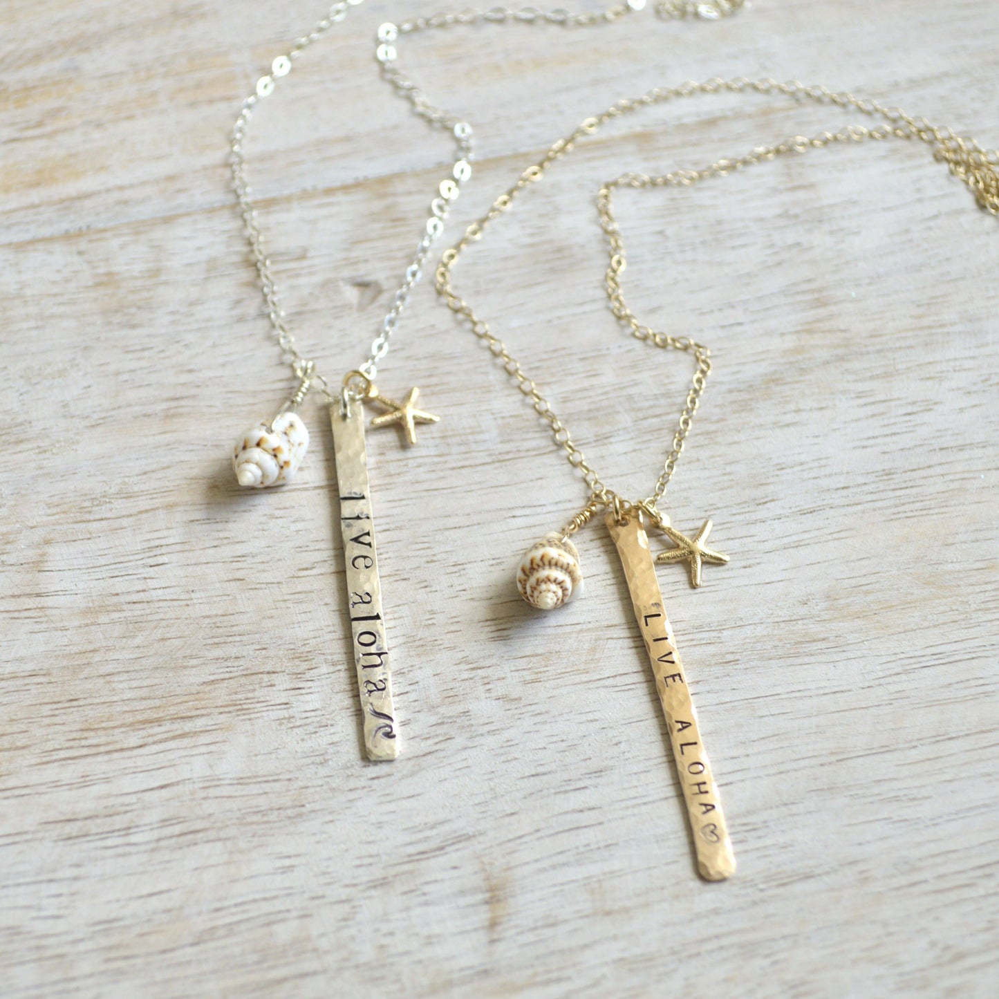 Salty But Sweet Live Aloha Vertical Bar Necklace