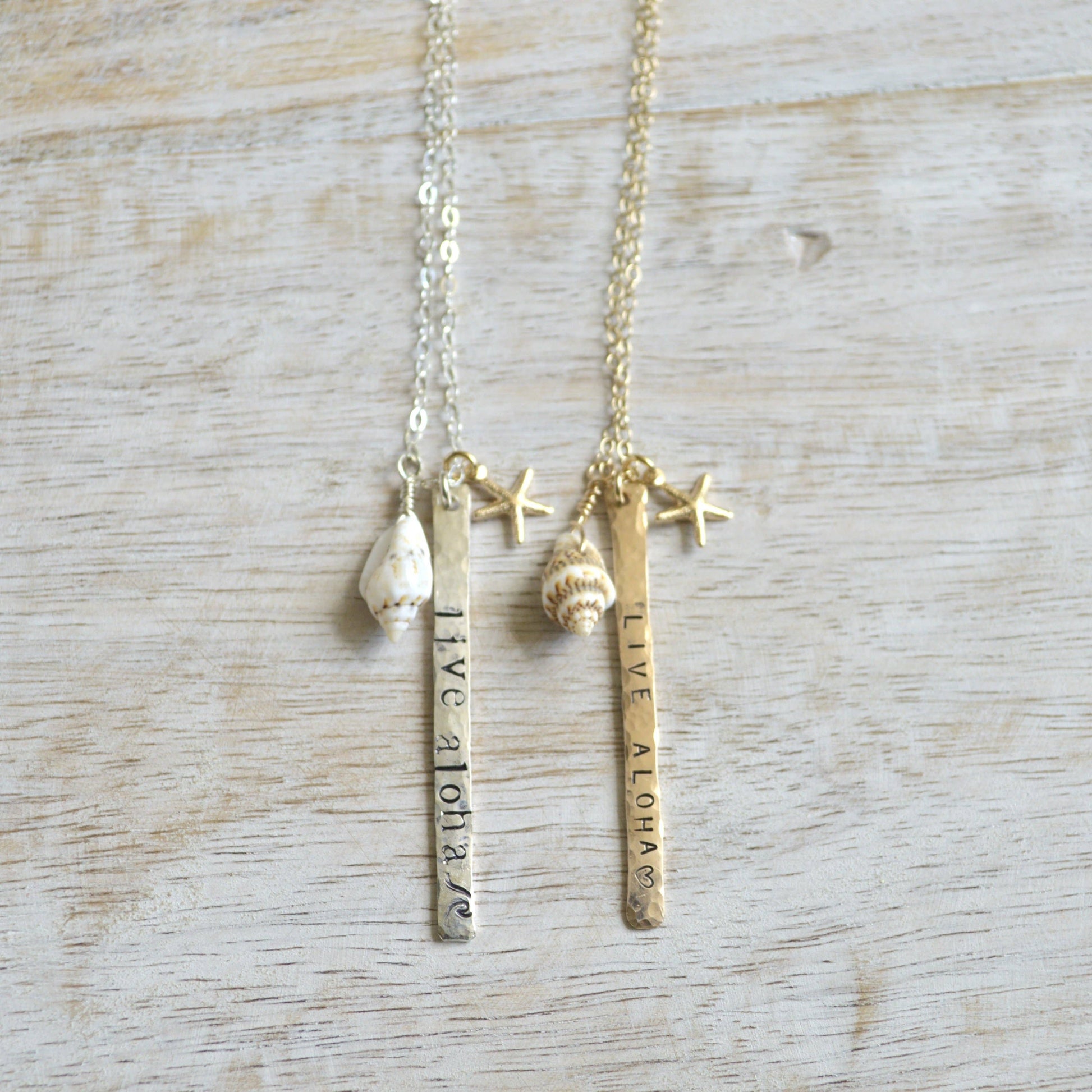 Salty But Sweet Live Aloha Vertical Bar Necklace