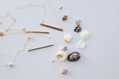 Salty But Sweet Live Aloha Vertical Bar Necklace