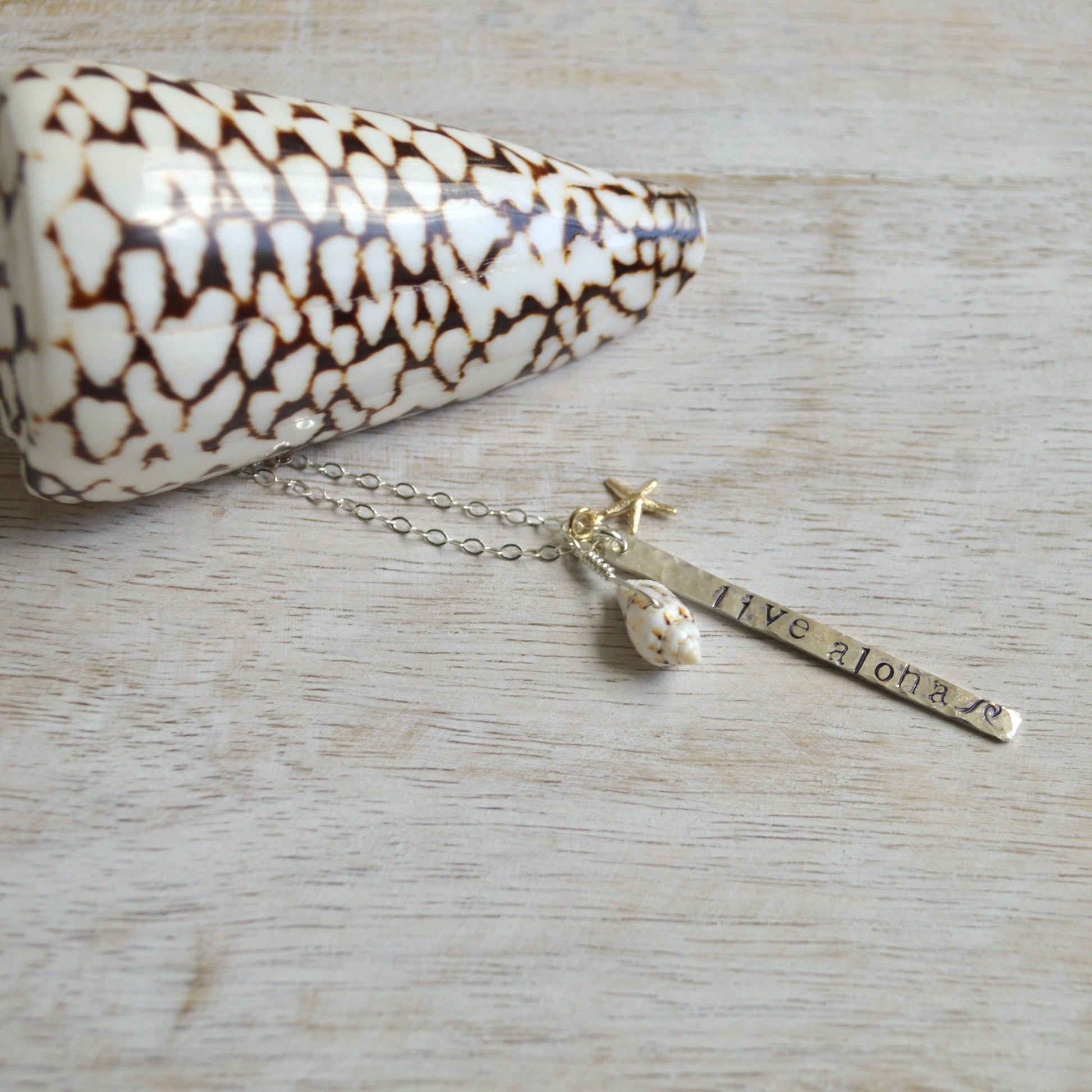 Salty But Sweet Live Aloha Vertical Bar Necklace