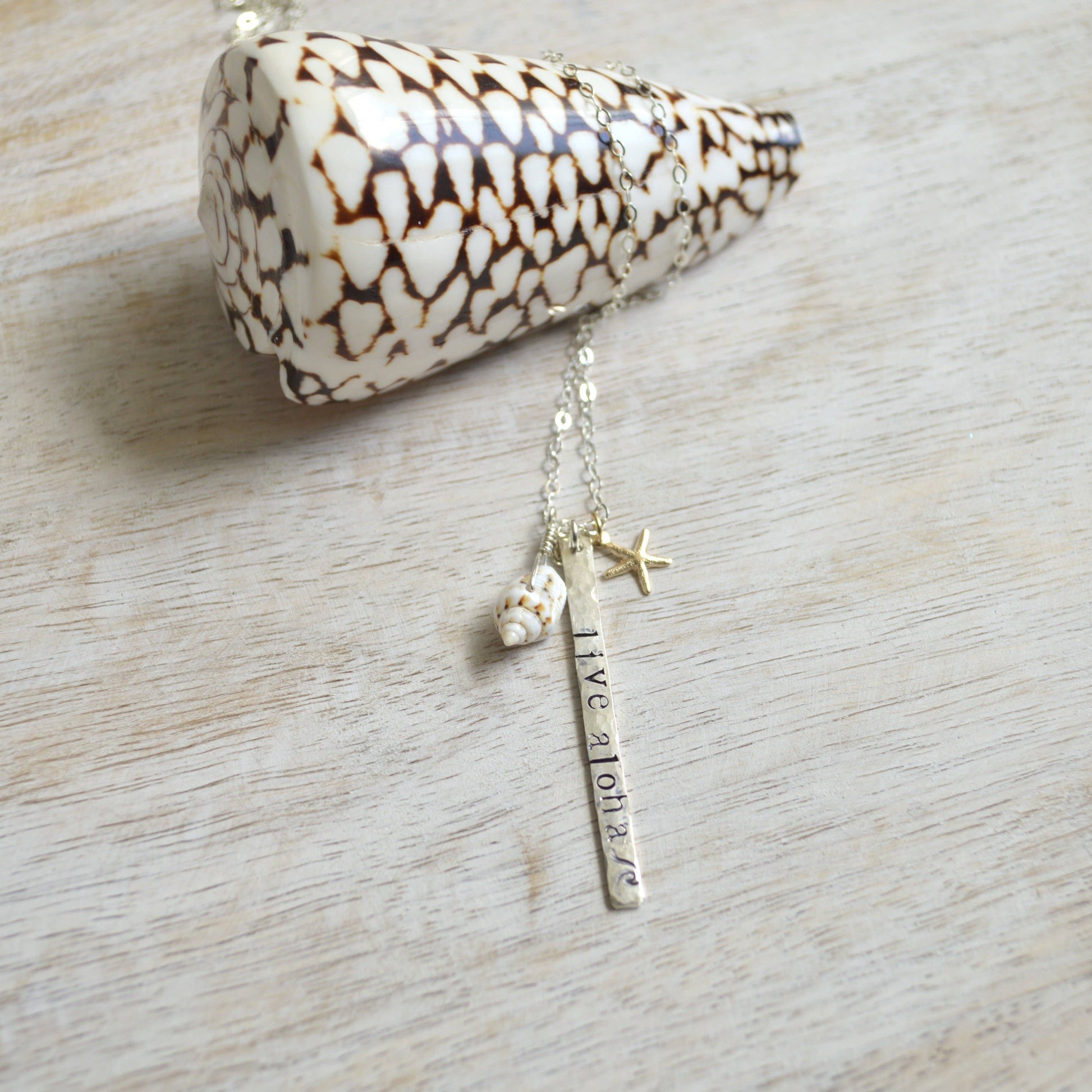 Salty But Sweet Live Aloha Vertical Bar Necklace